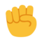 Raised Fist emoji on Google